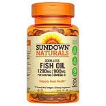 Sundown Naturals Odorless Omega-3 Fish Oil 1,290 mg Dietary Supplement Mini Softgels product image