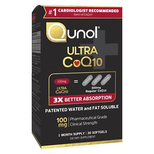 Qunol Ultra 100 mg CoQ10 Dietary Supplement Softgels image