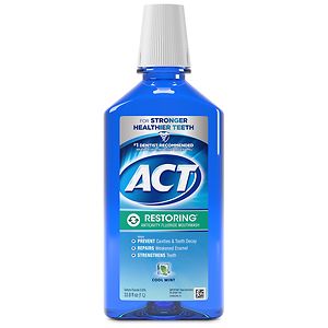 ACT Restoring Anticavity Fluoride Mouthwash Icy Clean Mint image