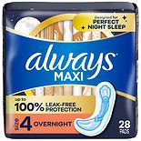 Maxi Pads without Wings Unscented,Overnight wag-Maxi Pads without Wings Unscented,Overnight