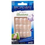 Broadway Nails Fast French Sensibly Chic Glue-On Nails Kit Short Length Short Length