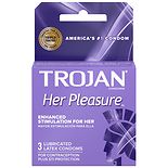 Trojan Her Pleasure Sensations Lubricated Premium Latex Condoms