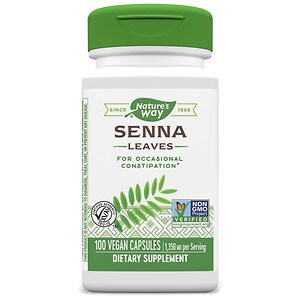  Nature's Way Senna Leaves 450 mg Dietary Supplement Vegetarian Vcaps 