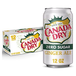 Canada Dry Diet Soda 12 Pack 12 oz Cans Ginger Ale 
