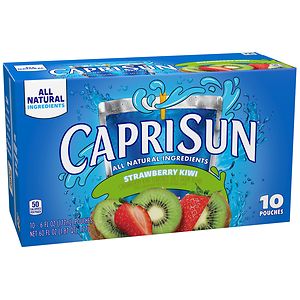 Capri Sun Juice Drink Blend 6 oz Pouches 10 Pack Strawberry Kiwi image