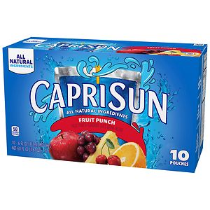 Capri Sun Juice Drink Blend 6 oz Pouches 10 Pack Fruit Punch image