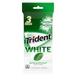 Trident White Sugar Free Gum 3 Pack Spearmint