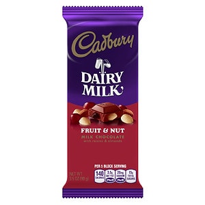  Cadbury Dairy Milk Bar Fruit & Nut 