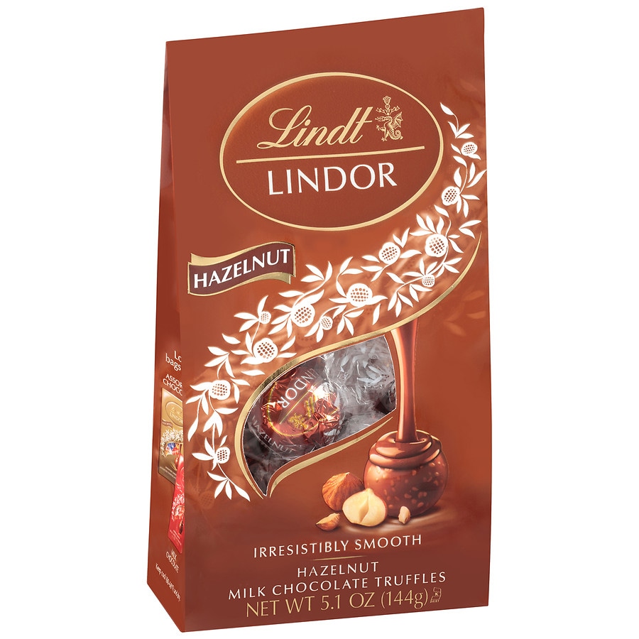 Lindt Lindor Truffles Hazelnut Milk Chocolate Walgreens 9956