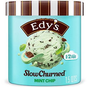 Edy's Slow Churned Light Ice Cream Mint Chocolate Chip image