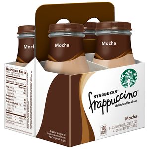  Starbucks Coffee Frappuccino Coffee Drink 4 Pack Mocha 