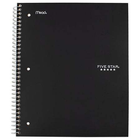 five star 5 subject notebook