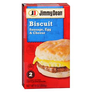 Jimmy Dean Frozen Biscuit Sandwiches 2 Pack Sausage, Egg & Cheese image