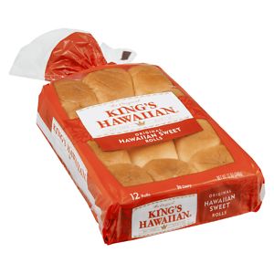  King's Hawaiian Original Hawaiian Sweet Rolls 12 Pack 
