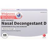 Walgreens Wal-Phed Nasal Decongestant Tablets Maximum Strength
