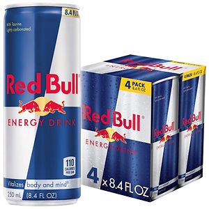 Red Bull Energy Drink 4 Pack Cans 