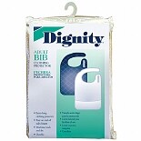 Adult BibWhite Terry 18x30 inch with Crumb Catcher wag-Adult BibWhite Terry 18x30 inch with Crumb Catcher