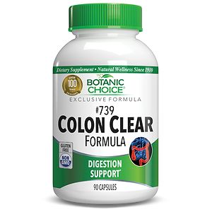 Botanic Choice #739 Colon Cleanse Formula 500 mg Herbal Supplement Capsules image