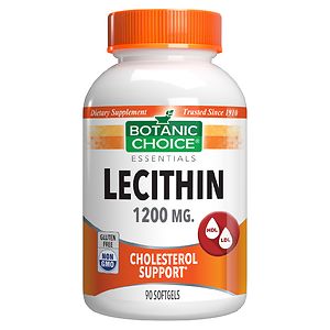  Botanic Choice Lecithin 1200 mg Dietary Supplement Softgels 
