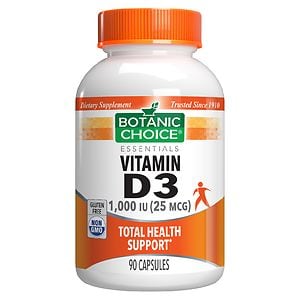 Botanic Choice Vitamin D3 1000 IU Dietary Supplement Capsules image