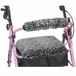 Nova GetGO Classic Rolling Walker w/ Leopard Seat & Back Pink