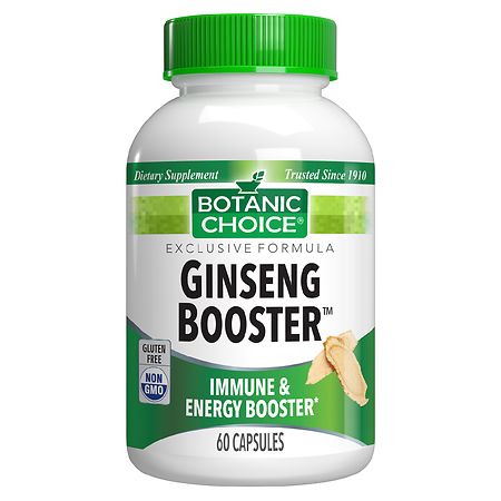 Botanic Choice Ginseng Booster Herbal Supplement Capsules - 60 ea