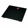 American Weigh Digital Glass Top Bathroom Scale with Red Read Out Black