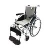 Karman 18 inch Aluminum Wheelchair with Height Adjustable Flip-Back Armrests , 29 lbs. Silver