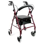 Aluminum Rollator with Loop Brakes, 11 lbs.Red wag-Aluminum Rollator with Loop Brakes, 11 lbs.Red