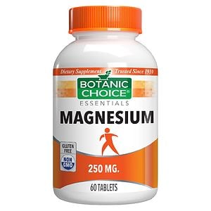  Botanic Choice Magnesium Oxide 250 mg Dietary Supplement Tablets 