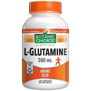  Botanic Choice L-Glutamine 500 mg Dietary Supplement Tablets 