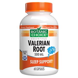 Botanic Choice Valerian Root 500 mg Herbal Supplement Capsules image