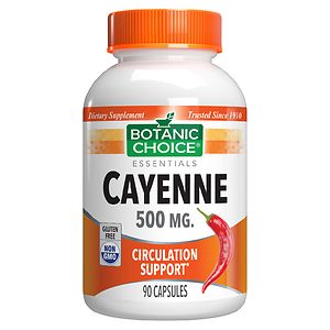 Botanic Choice Cayenne 500 mg Herbal Supplement Capsules image