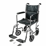 Aluminum Transport Chair 17 InchSilver wag-Aluminum Transport Chair 17 InchSilver