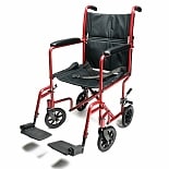 Aluminum Transport Chair 17 InchRed wag-Aluminum Transport Chair 17 InchRed