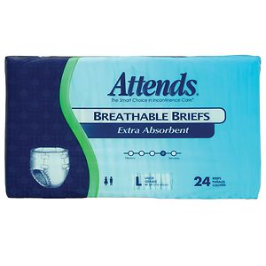 Attends Extra Absorbent Breathable Briefs Large image