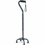 Bariatric Quad Cane with Large Base in Black5710BK wag-Bariatric Quad Cane with Large Base in Black5710BK