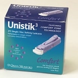 Unistik 3 Comfort Safety Lancets28G wag-Unistik 3 Comfort Safety Lancets28G