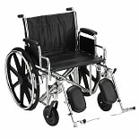 Nova 24 inch Steel Wheelchair Detachable Desk Arms and Elevating Legrests 5240SE