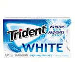 Trident White Sugar Free Gum Peppermint