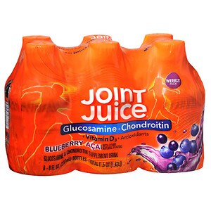 Joint Juice Glucosamine + Chondroitin Supplement Drink Blueberry Acai image