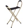 Essential Medical Endurance Four Leg Seat Cane Gold
