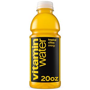 Glaceau Vitaminwater Nutrient Enhanced Beverage 20 oz Bottle Tropical Citrus image