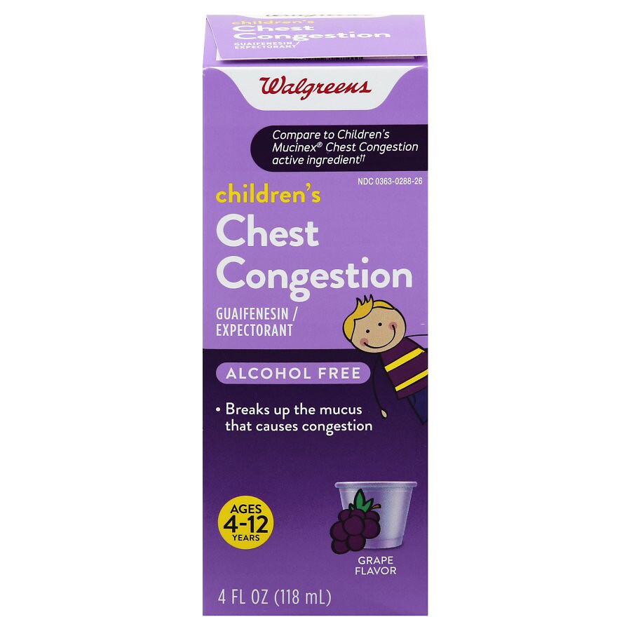 Walgreens Children's Chest Congestion Liquid Grape Walgreens