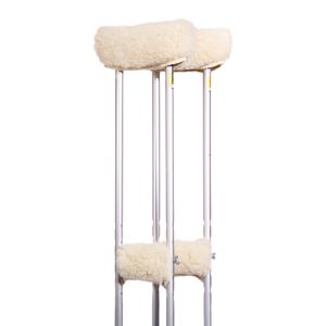 Essential Medical Sheepette Premium Protectors Crutch Covers image