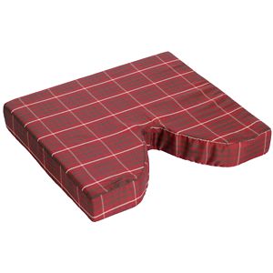 Essential Medical Coccyx Cushion with Masonite Insert Plaid image