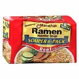 Ramen Noodle Soup 6 PackBeef Flavor wag-Ramen Noodle Soup 6 PackBeef Flavor