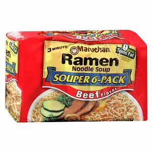 Maruchan Ramen Noodle Soup 6 Pack Beef Flavor image