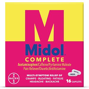 Midol Complete Menstrual Pain Relief Caplets image