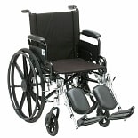 Nova Lightweight Wheelchair with Removable Desk Arms and Elevating Leg Rests 18 inch seat width